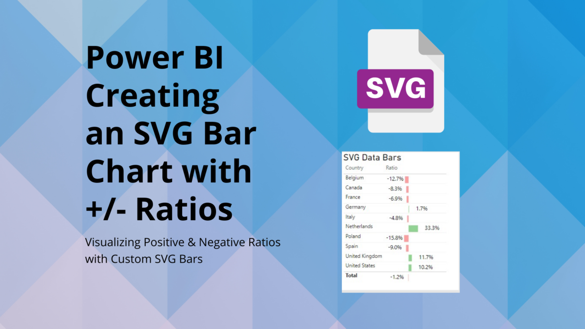 How to create a SVG Bar Chart with postive / negative ratios?