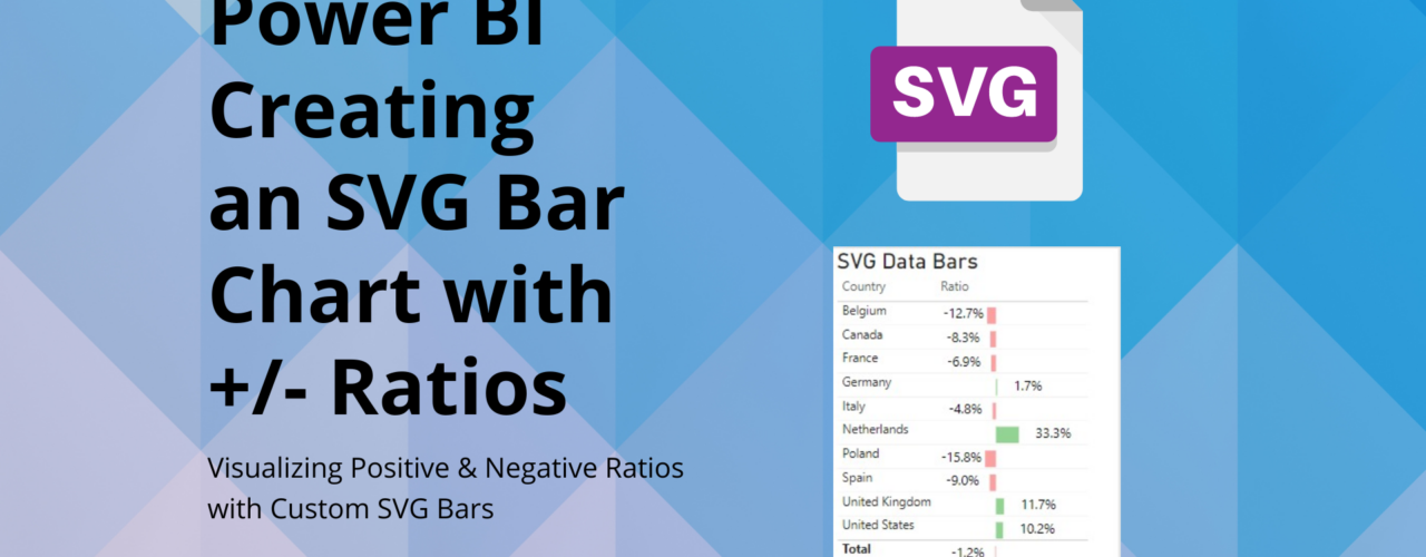 How to create a SVG Bar Chart with postive / negative ratios?