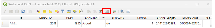 Open Field Calculator to create a new column in QGIS