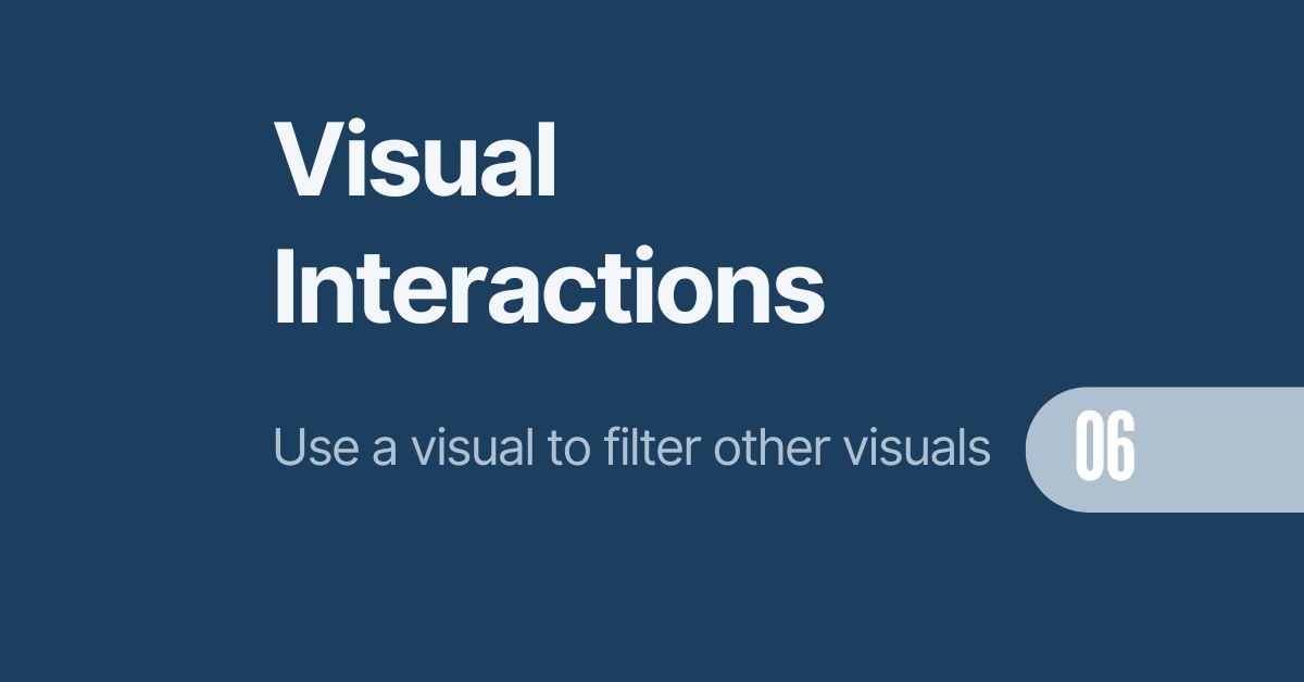 Visual Filter Interactions Power BI