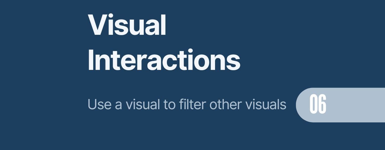 Visual Filter Interactions Power BI