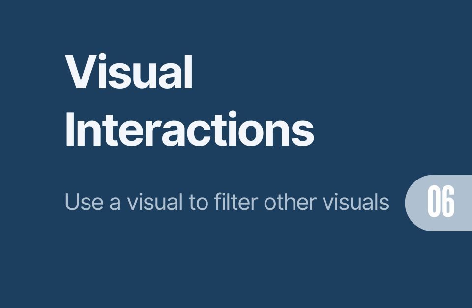 Visual Filter Interactions Power BI