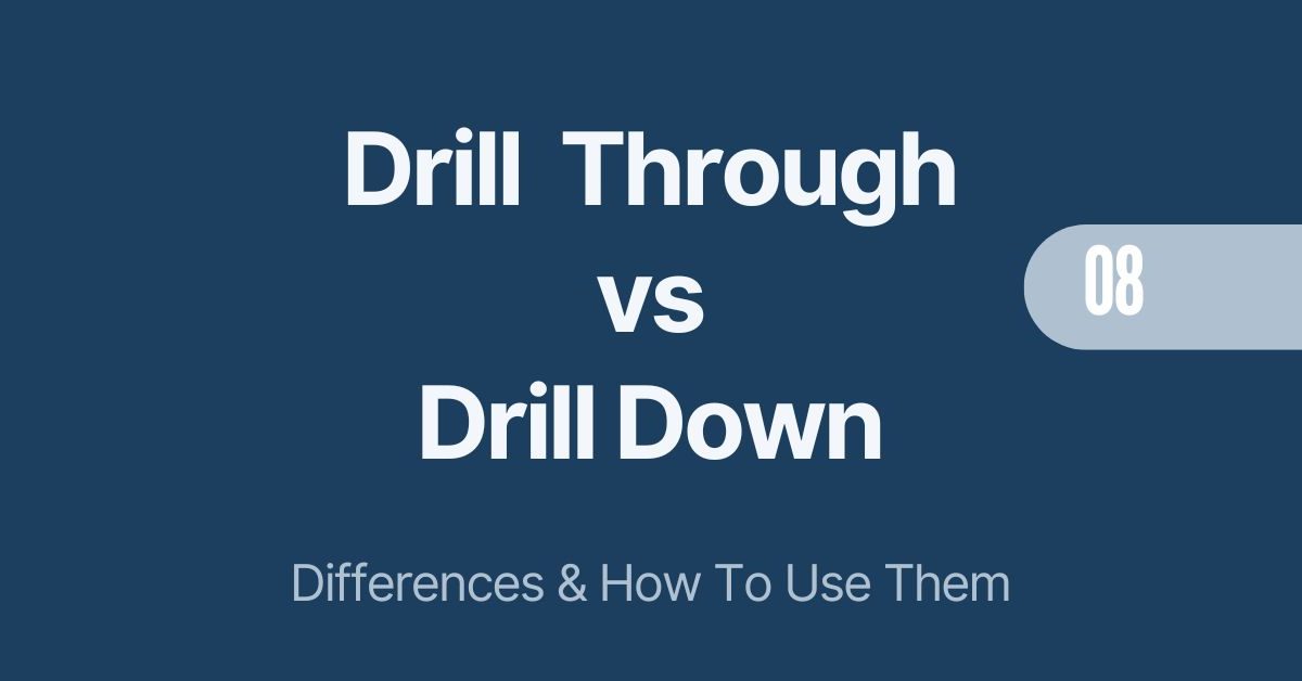 Power BI Drill Through vs Drill Down Differences & How to Use It