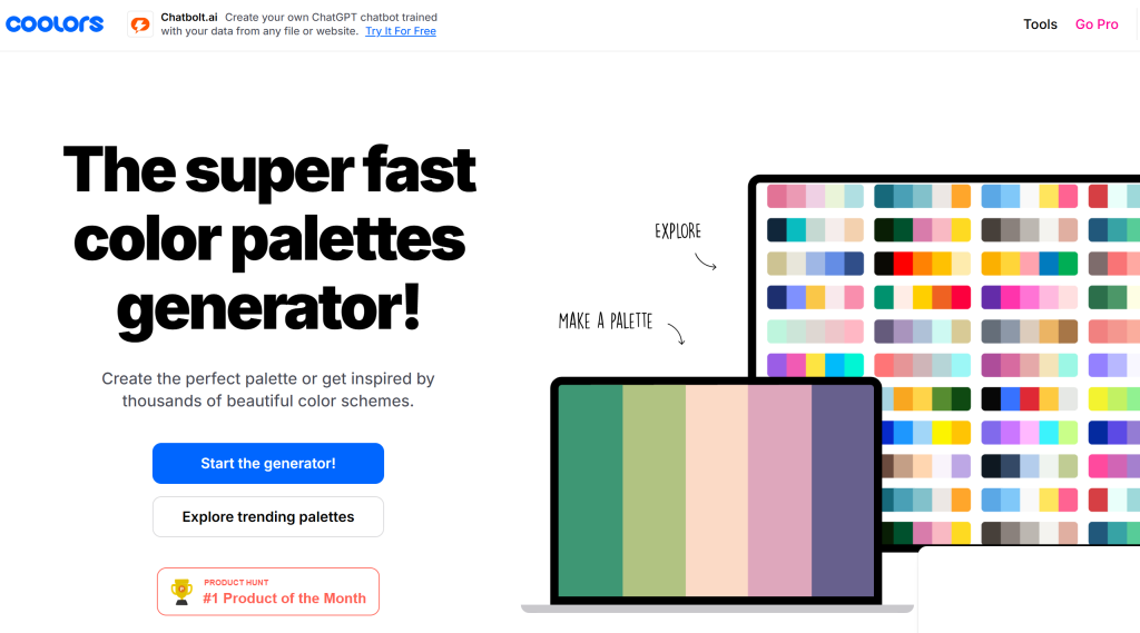 Coolors.co color palette generator