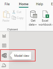 Go to model view in Power BI Desktop.