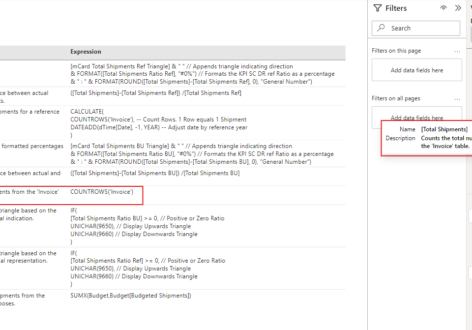 Power BI Documentation - Hoe to add Measure Descriptions fast