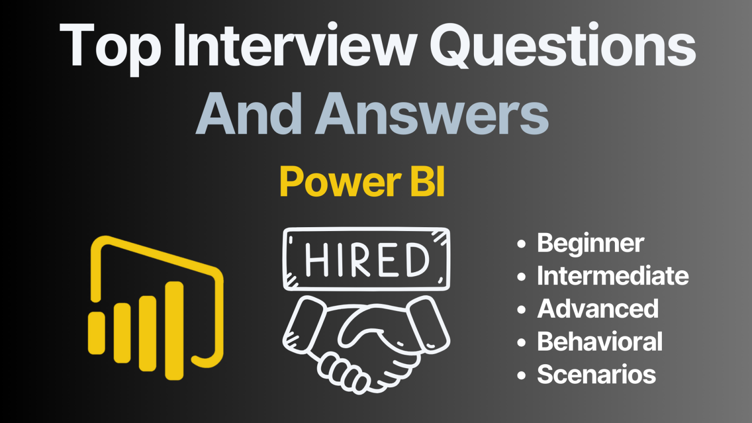 Power BI Interview Questions: 74 Must-Know Questions & Answers
