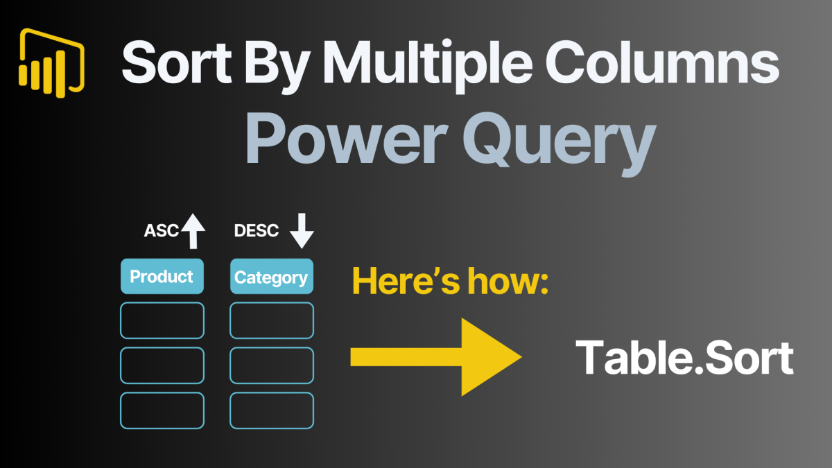 Sort By Multiple Columns Power Query