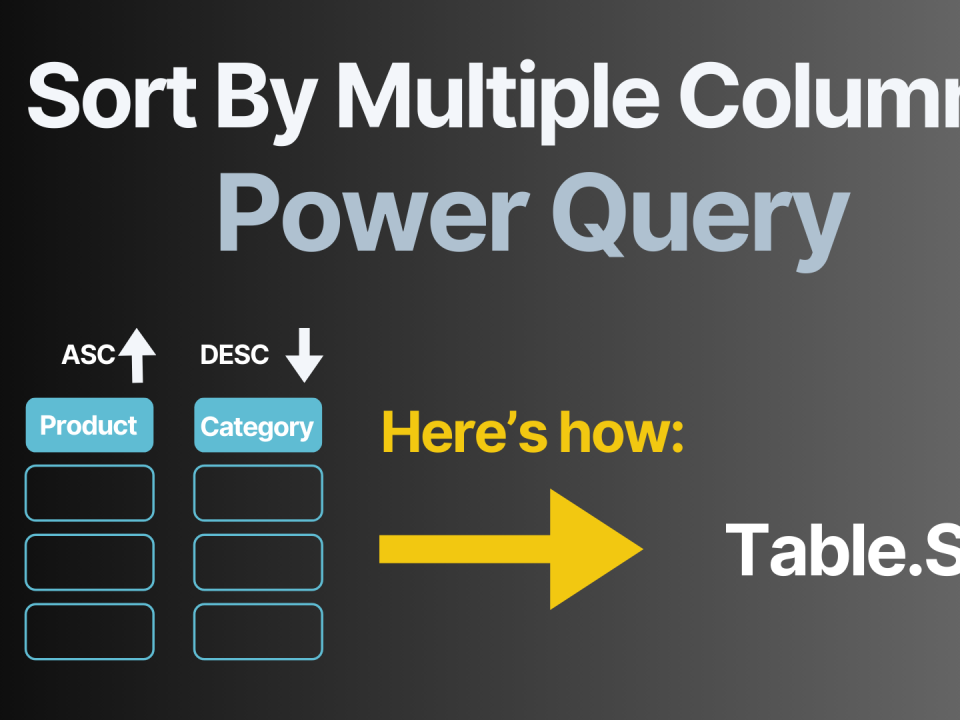 Sort By Multiple Columns Power Query