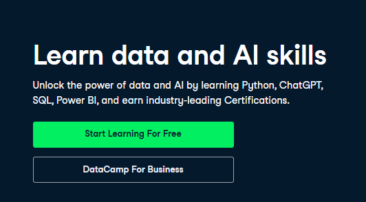 A datacamp overview. Learn data and AI skills.