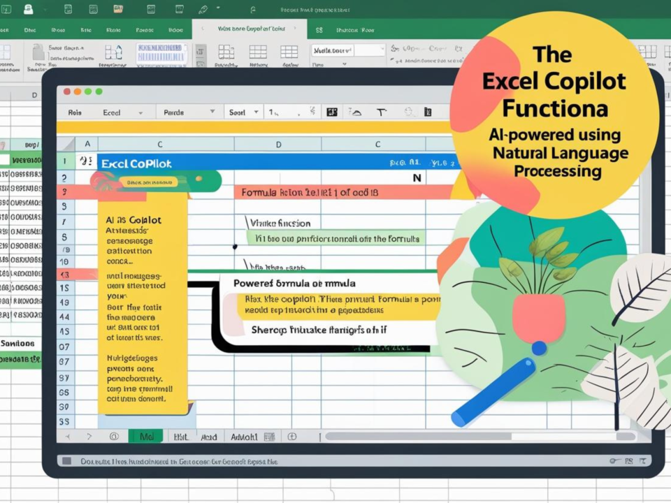 Excel COPILOT function tutorial showing AI-powered formula syntax with natural language processing for spreadsheet automation