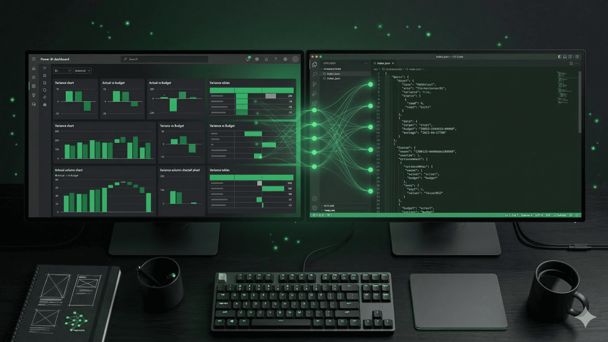 PBIP Report Builder claude skill JSON