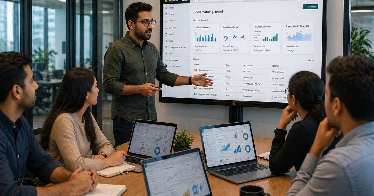 Power BI Projekt Ablauf — Power-User-Schulung in Phase 5 des typischen 5-Phasen-Projekts