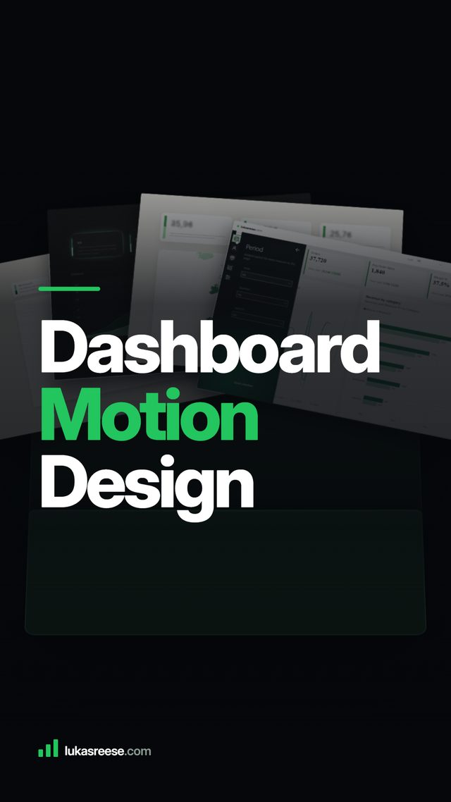 Dashboard motion design frame showing Power BI dashboards lifting out of a folder as an opening shot